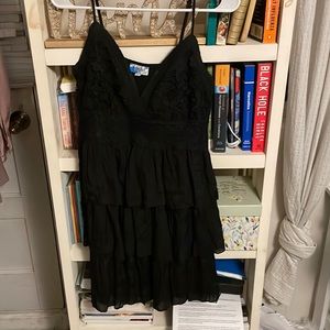Black Cocktail Dress SZ L NWOT